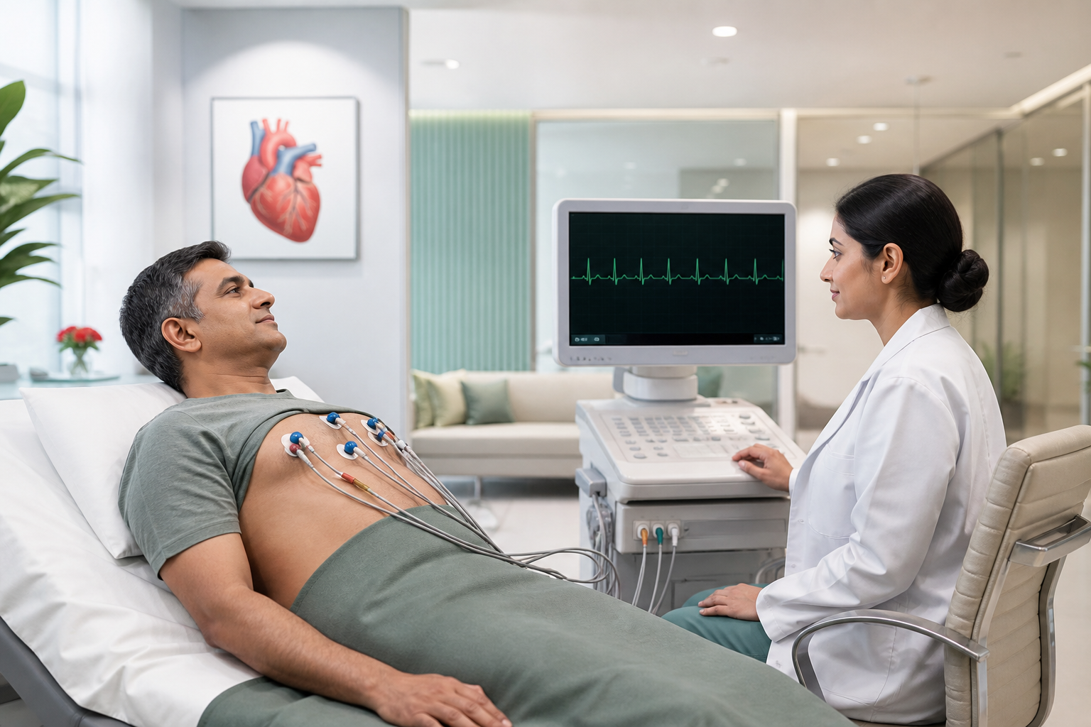 Cardiac monitoring and ECG